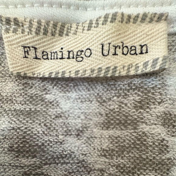 Flamingo Urban Long Sleeve Striped Top - Pink, Gray, Cream - Picture 5 of 6